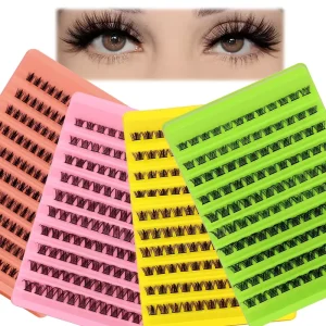 Dramatic Volume DIY Eyelash Cluster False Lashes Dense Wispy European Style Lower Lash Extensions Segmented Makeup Kit 40P Bulk