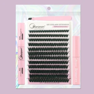 Dusty Lilac Haze DIY Cluster Eyelash 67D B Curl 10-16mm Muted Purple Grey Tone Dreamy Nostalgic Old Film Vintage Portrait