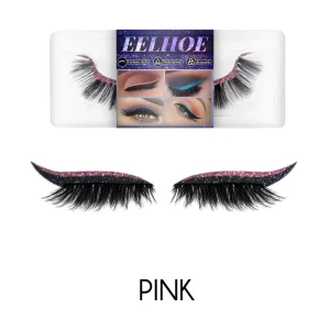 EELHOE Glue Free Imitation Mink Hair Self Adhesive Eyeshadow Eyeliner Powder Euro American 3D Multi Color Sparkling Makeup