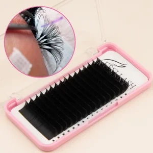 ESSI LASH Dark Matte Black Silk Cashmere Lash Trays Mega Volume Handmade Eyelash Extensions Tray Vendors