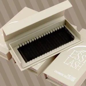 ESSI LASH Dark Matte Black Volume Lash Trays Soft Cashmere Silk Individual Eye Lash Extensions Velvet Eyelash Extensions