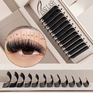 ESSI LASH Faux Mink Volume Eyelash Trays Bulk Mixed Length Soft Fluffy Lashes Trays for Professional Beauty Salon