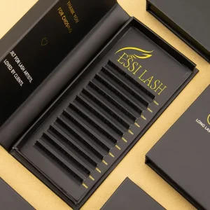 ESSI LASH Korean Pbt 0.03 0.05 0.07mm Volume Eyelash Trays Bulk Mixed Length Lashes Trays For Professional Techs