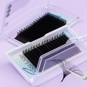 ESSI LASH Premium Jet Black Matte Velvet Individual Soft Korean PBT Eyelash Extensions Lashes Extension Trays Suppliers