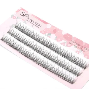 EYELASH Extensions Fish Tail Cluster Lashes Private Label Silk Eyelashes Extension