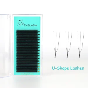 EYELASH Soft U-Shaped YY Synthetic Hair Natural Long Handmade Eyelash Extensions 0.07mm W3D W4D W5D Mixed Trays