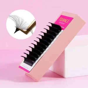 Easy Fan Bottom Lash Trays J Curl 0.03 0.05 0.07 8 15MM Soft Fluffy Hand Made Natural Long Easy Fan Lashes 5MM
