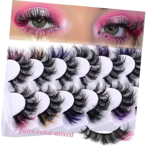 Easy Gripping DIY Segment Cluster Color Handmade Lash Colored Cluster Lashes