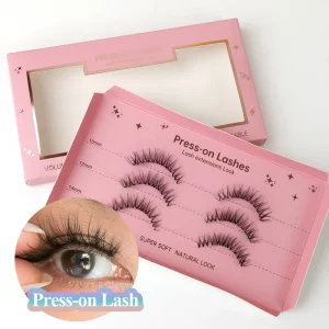 Easy Stick Lash Press on Self Adhesive Good Quality Waterproof False Eyelashes with Different Kind of Series