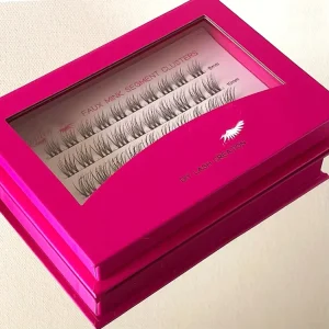 Easy Wear Individual Eyelash Cluster Fashion DIY Lashes Private Label Box for Eyelash Clusters