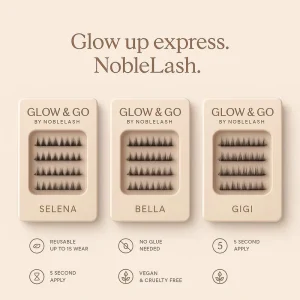 Easy Wear No Glue Self Stick Eyelashes Reusable Handmade Natural False Press on Lashes Daily Party Makeup