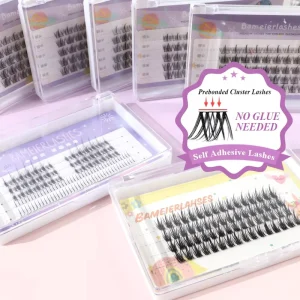 Easy Wearing No Glue Needed DIY at Home Pre Cut Lash Extensions Kit Segmented Eyelashes Suit 3D Faux Mink DIY Lashes Kit