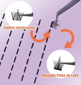 Easy-to-Use Self-Adhesive Cluster Lashes Glue Stickers Convenient Eyelashes & Tools