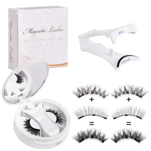 Easy to Wear Magnetic False Eyelashes Set Soft Quantum Magnetic Full Strip Eyelashes with Applicator