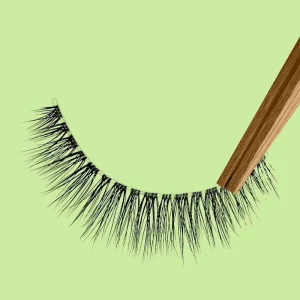 Eco Biodegradable Natural Clear Band Organic Vegan Lashes Custom Plant Fiber Lashes 3D Multi Layered Reusable