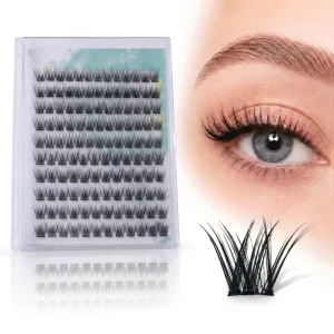 Eco friendly Pre glued Self adhesive Reusable 3D Effect Eyelash Extensions Full strip Eyelashes Box Cluster Lashes