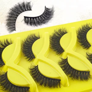 Elongated Winged Cat Eye Faux Mink Lashes Natural Fluffy Thin Black Band Strip False Eyelashes Beauty Daily Makeup Supplies