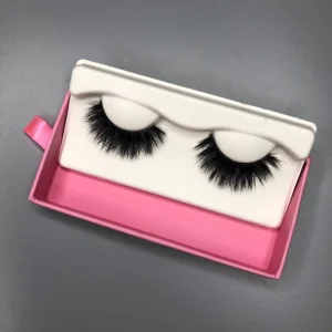 Empty Lash Tray 2pcs Customized Tray For Eyelash Paper False Eyelash Trays Pulp Molded Packaging
