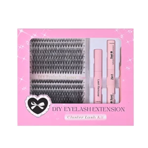 European American Cross Border Single Cluster Synthetic Hair False Eyelashes 14 Rows Set 30D 40D 60D Natural Thick Handmade