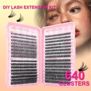 European American Eyelash Book Mixed Large Capacity Lower Eyelash 40/60/80/100D Fluffy Segmented Hand Hand Eyelash Cluster