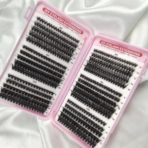 European American False Eyelashes Large-Volume Segmented Thick DIY Single-Cluster Lashes Self-Grafting Eyelash Book
