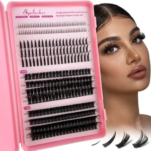 European American False Eyelashes Segmented Thick Mixed Pack Lower Eyelashes Single Cluster High grade Fiber Eyelashes