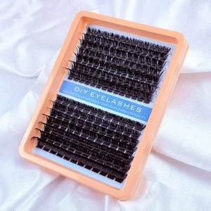 European American Foreign Trade Segmented Eyelashes 10 18MM Self Grafting Hot Melt Cross Border Single Cluster Lashes Semi Hand