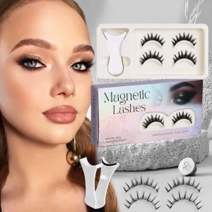 European American No Glue Needed Reusable Easy Wear Magnetic False Lashes Kit Eyelashes Applicator