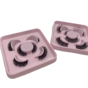 European American Stage Makeup Full Strip Handmade Eyelashes Curly Hair Thin Black Stem Long Natural Soft 0.03mm Thickness Model