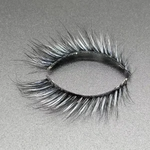 European American Style Cat Eye Colored Mink Full Strip Eyelashes New Cross Border Natural Flat Eyelash Extension