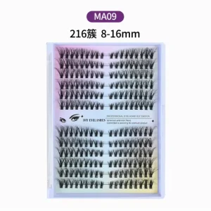 European American Style Lash Clusters Volume False Eyelashes DIY Individual Extensions Fluffy Curl Lashes