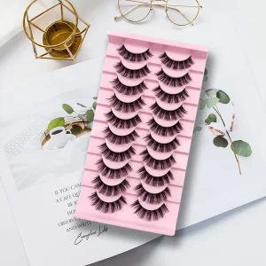 European American Style Ten Pairs Cross Border Explosions Spot 3D Multi Layer Stage Mixed Race Women’s Curled False Eyelashes