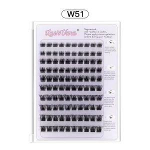 European American-style Synthetic Hair False Eyelashes Natural Segmented Lash Extensions