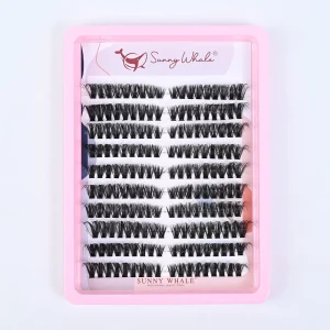 European Beauty Collection Soft Photogenic False Eyelashes Cross Border Large Capacity Thick Segmented Fan Eyelashes