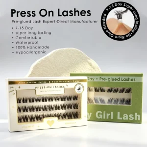 European Popular Press on Lashes C D Curl Glue free Cluster Lash Kit 100% Handmade Premium DIY Eyelashes Private Label