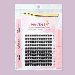 Everyday DIY Cluster Eyelash Natural Lightweight Individual Lashes 8-12mm Office Student Daily 30-Day Pack