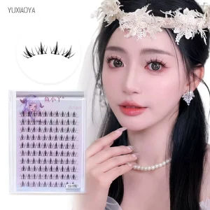Exquisite Customized Party Makeup Eyelashes With Big Eyes No Need for Glue Romantic Elf Single Cluster False Eyelashes