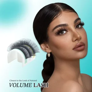 Extensions De Cils Custom logo Mega Fluffy Natural Handmade Volume Eyelash Extension Stable Curl Velvet Lashes