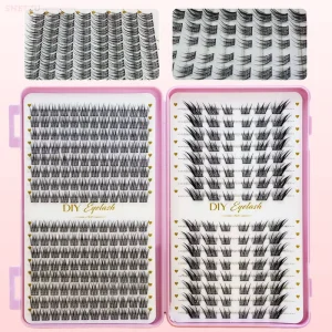 Extra Long Segmented Cluster False Eyelashes Self Grafting Cross Dense Lashes Direct Supply From Manufacturer