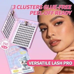 Eye Lashes Cluster No Glue Needed Lash Clusters Glue Free Self Adhesive Cluster Lash Glue 2 Weeks Retention