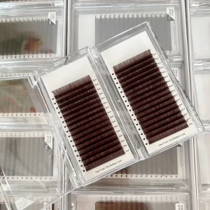 Eye Lashes High Quality Silk Lash Extensions Brown Lash Extensions Brown Lash Trays Bottom Lashes Chocolate Brown Lash
