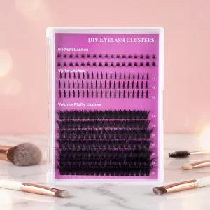 Eye Lashes Individual Cluster Eyelashes Lash Clusters D Curl Diy Eyelash Extensions Kit Bond Remover