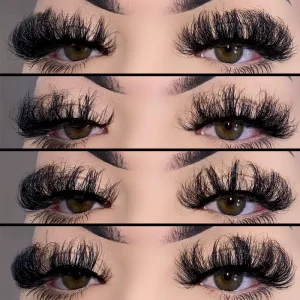 Eye Lashes Vendor Full Strip 3d Mink Lashes Fluffy 25mm Mink Eyelash Private Label d Curl Russian Style 3d Mink Lashes