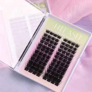 EyeLash Cluster With Logo Custom Fluffy Cluster Lashes Kit Natural Long Wispy Lash