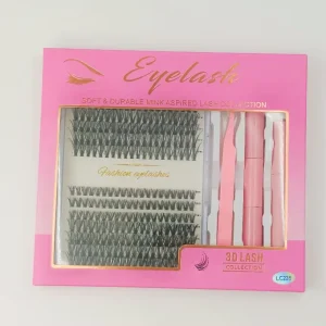 Eyelash Application Tool for DIY Segmented Lashes Cluster With Spikes and Bottoms