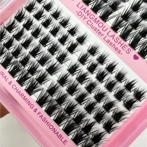 Eyelash Cluster Extensions Mixed Curl DIY Natural Individual Segmented Lash Kits