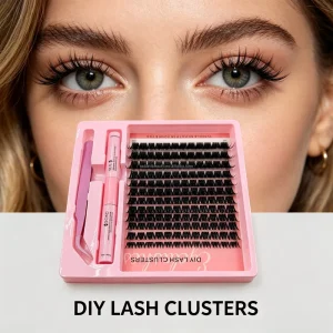 Eyelash Clusters Easy to Apply Glue Free 40 Clusters for Women