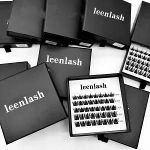 Eyelash Clusters Hand Made Individual Mix Curl Natural Lash Clusters Kit Private Label Fan Eyelashes Cluster