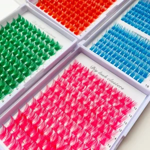Eyelash Clusters for Volume Lashes 3D 5D Fluffy Cluster Lashes Silk Lashes Clusters for Individual Eyelash Extension