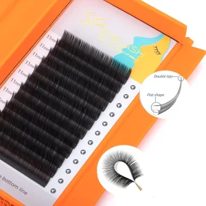 Eyelash Customization 0.05 Private Label Individual Lashes Ellipse Flat Lash Extensions Private Label D Curl